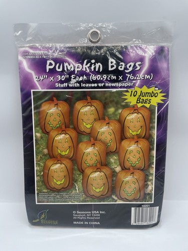 Count pumpkin leaf bags - count,