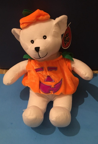 Bear plush pumpkin - bear, in